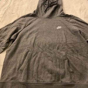 Women Nike Hoodie Grey Size 1X Cotton